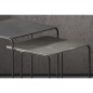 Rousseau 2-tlg. Beistelltisch-Set Ospera Metall Schwarz und Grau Rousseau 2-tlg. Beistelltisch-Set Ospera Metall Schwarz und Grau