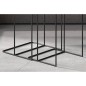 Rousseau 2-tlg. Beistelltisch-Set Ospera Metall Schwarz und Grau Rousseau 2-tlg. Beistelltisch-Set Ospera Metall Schwarz und Grau