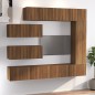 vidaXL 7-tlg. TV-Schrank-Set Braun Eichen-Optik Holzwerkstoff vidaXL 7-tlg. TV-Schrank-Set Braun Eichen-Optik Holzwerkstoff