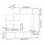 vidaXL 7-tlg. TV-Schrank-Set Braun Eichen-Optik Holzwerkstoff vidaXL 7-tlg. TV-Schrank-Set Braun Eichen-Optik Holzwerkstoff