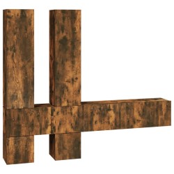vidaXL TV-Wandschrank Räuchereiche Holzwerkstoff