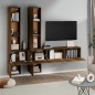vidaXL TV-Wandschrank Braun Eichen-Optik Holzwerkstoff vidaXL TV-Wandschrank Braun Eichen-Optik Holzwerkstoff