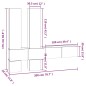 vidaXL TV-Wandschrank Braun Eichen-Optik Holzwerkstoff vidaXL TV-Wandschrank Braun Eichen-Optik Holzwerkstoff