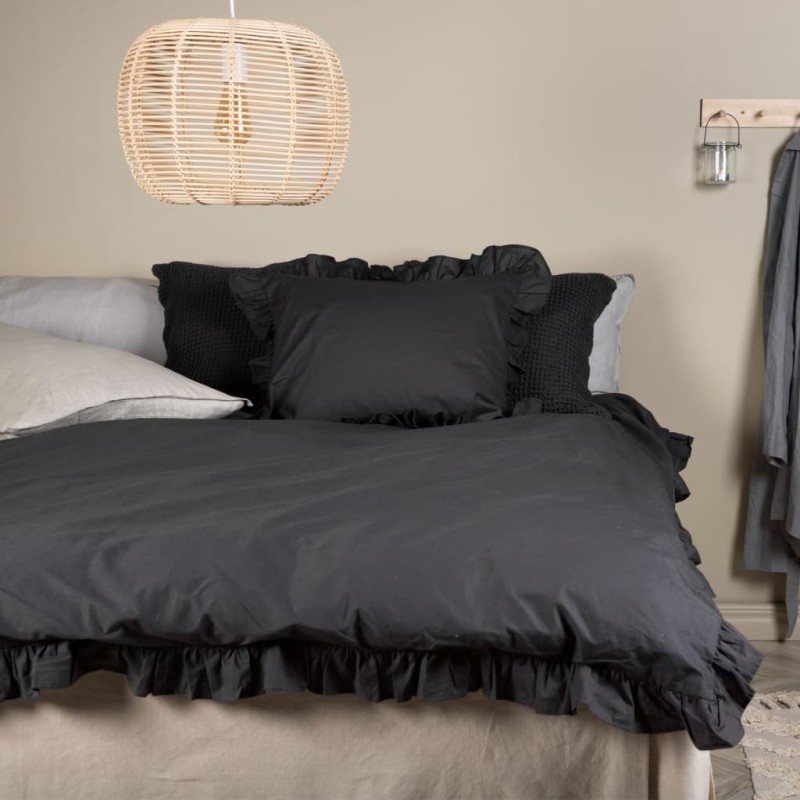 Venture Home Bettwäsche-Set Levi 200x150 cm Baumwolle Anthrazit Venture Home Bettwäsche-Set Levi 200x150 cm Baumwolle Anthrazit