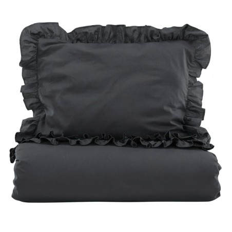 Venture Home Bettwäsche-Set Levi 200x150 cm Baumwolle Anthrazit