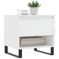vidaXL Couchtisch Hochglanz-Weiß 50x46x50 cm Holzwerkstoff vidaXL Couchtisch Hochglanz-Weiß 50x46x50 cm Holzwerkstoff