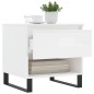 vidaXL Couchtisch Hochglanz-Weiß 50x46x50 cm Holzwerkstoff vidaXL Couchtisch Hochglanz-Weiß 50x46x50 cm Holzwerkstoff