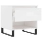 vidaXL Couchtisch Hochglanz-Weiß 50x46x50 cm Holzwerkstoff vidaXL Couchtisch Hochglanz-Weiß 50x46x50 cm Holzwerkstoff
