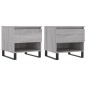 vidaXL Couchtische 2 Stk. Grau Sonoma 50x46x50 cm Holzwerkstoff vidaXL Couchtische 2 Stk. Grau Sonoma 50x46x50 cm Holzwerkstoff