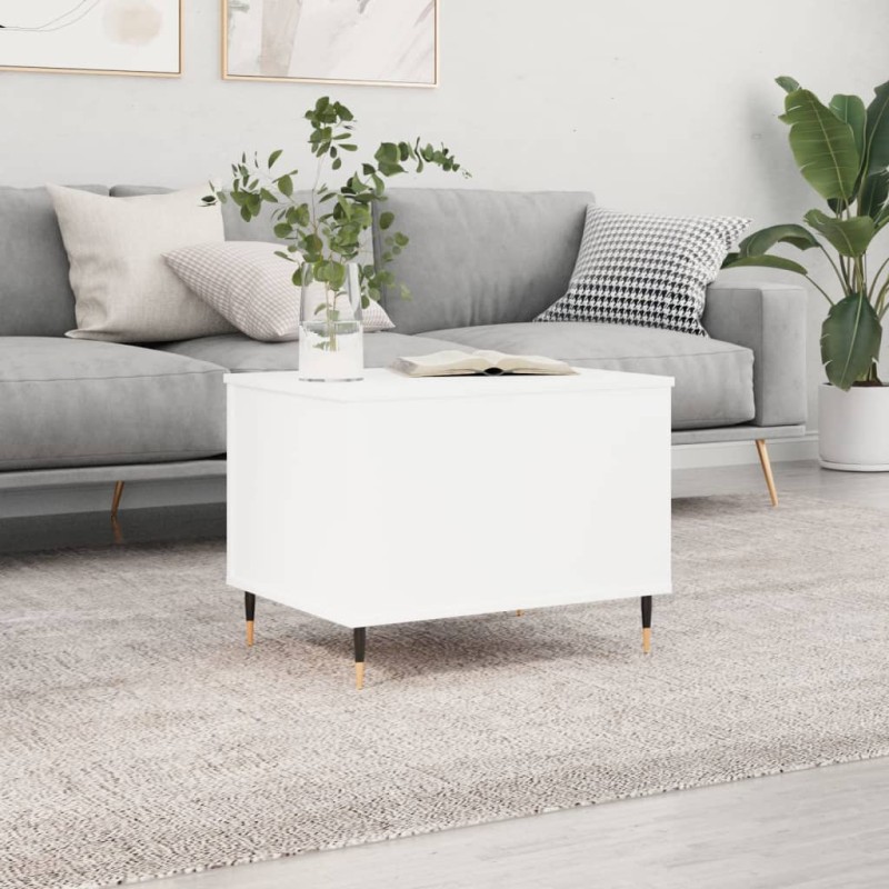 vidaXL Couchtisch Weiß 60x44,5x45 cm Holzwerkstoff vidaXL Couchtisch Weiß 60x44,5x45 cm Holzwerkstoff