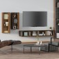 vidaXL 4-tlg. TV-Schrank-Set Braun Eichen-Optik Holzwerkstoff vidaXL 4-tlg. TV-Schrank-Set Braun Eichen-Optik Holzwerkstoff