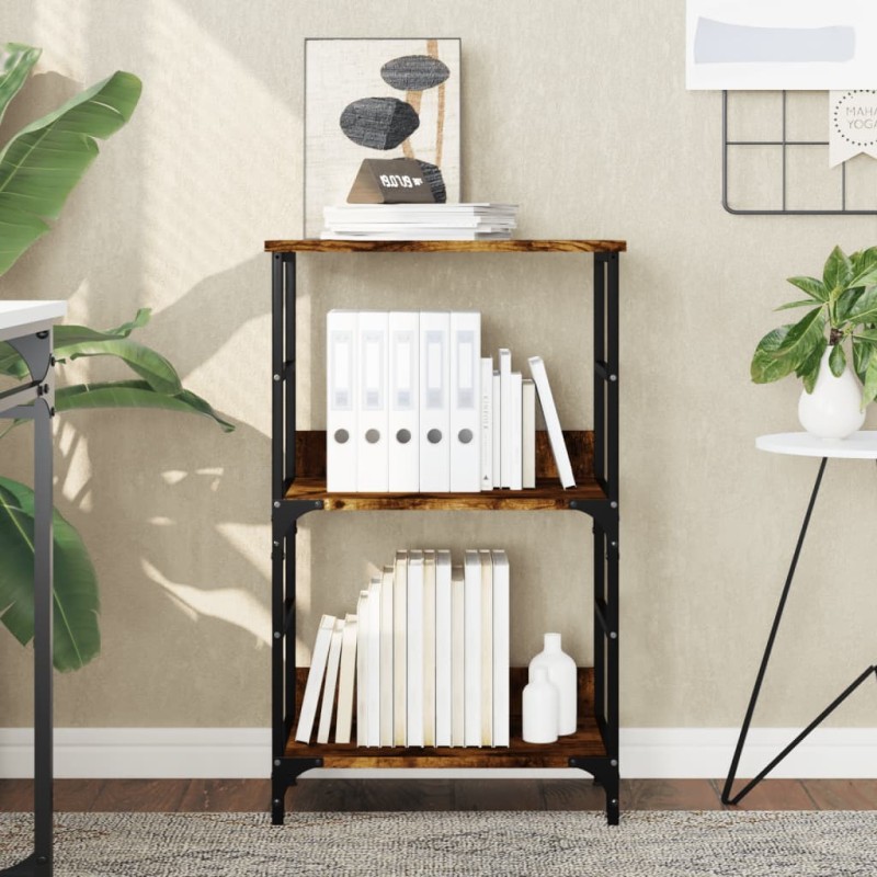 vidaXL Bücherregal Räuchereiche 50x33x82 cm Holzwerkstoff vidaXL Bücherregal Räuchereiche 50x33x82 cm Holzwerkstoff