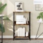 vidaXL Bücherregal Räuchereiche 50x33x82 cm Holzwerkstoff vidaXL Bücherregal Räuchereiche 50x33x82 cm Holzwerkstoff