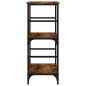 vidaXL Bücherregal Räuchereiche 50x33x82 cm Holzwerkstoff vidaXL Bücherregal Räuchereiche 50x33x82 cm Holzwerkstoff