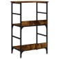 vidaXL Bücherregal Räuchereiche 50x33x82 cm Holzwerkstoff vidaXL Bücherregal Räuchereiche 50x33x82 cm Holzwerkstoff