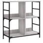 vidaXL Bücherregal Grau Sonoma 78,5x33x82 cm Holzwerkstoff vidaXL Bücherregal Grau Sonoma 78,5x33x82 cm Holzwerkstoff