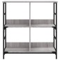 vidaXL Bücherregal Grau Sonoma 78,5x33x82 cm Holzwerkstoff vidaXL Bücherregal Grau Sonoma 78,5x33x82 cm Holzwerkstoff