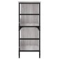 vidaXL Bücherregal Grau Sonoma 78,5x33x82 cm Holzwerkstoff vidaXL Bücherregal Grau Sonoma 78,5x33x82 cm Holzwerkstoff