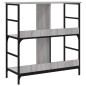 vidaXL Bücherregal Grau Sonoma 78,5x33x82 cm Holzwerkstoff vidaXL Bücherregal Grau Sonoma 78,5x33x82 cm Holzwerkstoff