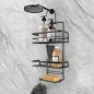 Metaltex Duschregal mit 3 Etagen und Haken Schwarz Metaltex Duschregal mit 3 Etagen und Haken Schwarz