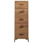vidaXL Kommode 42x35x110 cm Massivholz Kiefer vidaXL Kommode 42x35x110 cm Massivholz Kiefer
