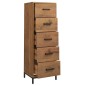 vidaXL Kommode 42x35x110 cm Massivholz Kiefer vidaXL Kommode 42x35x110 cm Massivholz Kiefer