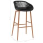 vidaXL Barhocker 2 Stk. Schwarz vidaXL Barhocker 2 Stk. Schwarz