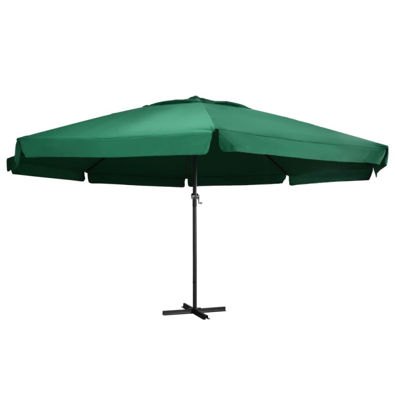 vidaXL Sonnenschirm mit Aluminium-Mast 600 cm Grün vidaXL Sonnenschirm mit Aluminium-Mast 600 cm Grün