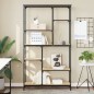vidaXL Bücherregal Sonoma-Eiche 99x35,5x176 cm Holzwerkstoff und Stahl vidaXL Bücherregal Sonoma-Eiche 99x35,5x176 cm Holzwerkstoff und Stahl
