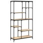 vidaXL Bücherregal Sonoma-Eiche 99x35,5x176 cm Holzwerkstoff und Stahl vidaXL Bücherregal Sonoma-Eiche 99x35,5x176 cm Holzwerkstoff und Stahl