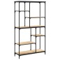vidaXL Bücherregal Sonoma-Eiche 99x35,5x176 cm Holzwerkstoff und Stahl vidaXL Bücherregal Sonoma-Eiche 99x35,5x176 cm Holzwerkstoff und Stahl