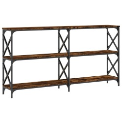 vidaXL Konsolentisch Räuchereiche 200x28x80,5 cm Holzwerkstoff