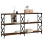 vidaXL Konsolentisch Räuchereiche 200x28x80,5 cm Holzwerkstoff vidaXL Konsolentisch Räuchereiche 200x28x80,5 cm Holzwerkstoff