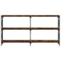 vidaXL Konsolentisch Räuchereiche 200x28x80,5 cm Holzwerkstoff vidaXL Konsolentisch Räuchereiche 200x28x80,5 cm Holzwerkstoff