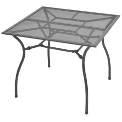 vidaXL 5-tlg. Garten-Essgruppe Stahl Anthrazit