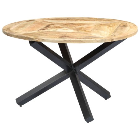 vidaXL Esstisch Rund 120×76 cm Mango Massivholz