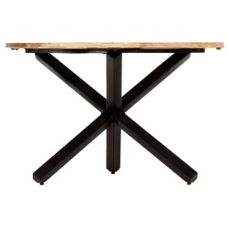 vidaXL Esstisch Rund 120×76 cm Mango Massivholz