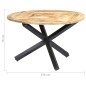 vidaXL Esstisch Rund 120×76 cm Mango Massivholz vidaXL Esstisch Rund 120×76 cm Mango Massivholz