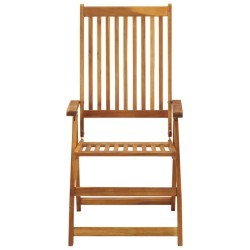 vidaXL Verstellbare Gartenstühle 2 Stk. Massivholz Akazie