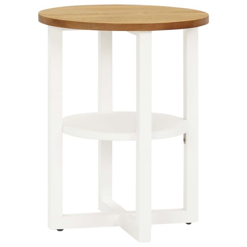 vidaXL Beistelltisch 40x50 cm Eiche Massivholz vidaXL Beistelltisch 40x50 cm Eiche Massivholz