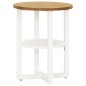 vidaXL Beistelltisch 40x50 cm Eiche Massivholz vidaXL Beistelltisch 40x50 cm Eiche Massivholz