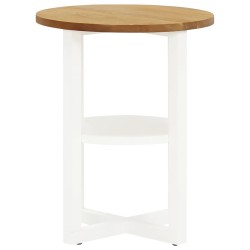 vidaXL Beistelltisch 40x50 cm Eiche Massivholz