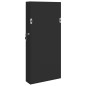 Schmuckschrank mit Spiegel Wandmontage Schwarz 30x8,5x67 cm Schmuckschrank mit Spiegel Wandmontage Schwarz 30x8,5x67 cm