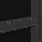 Schmuckschrank mit Spiegel Wandmontage Schwarz 30x8,5x67 cm Schmuckschrank mit Spiegel Wandmontage Schwarz 30x8,5x67 cm