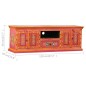 vidaXL TV-Schrank Mangoholz Massiv Rosa Handbemalt vidaXL TV-Schrank Mangoholz Massiv Rosa Handbemalt