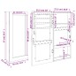 Schmuckschrank mit Spiegel Wandmontage Schwarz 30x8,5x67 cm Schmuckschrank mit Spiegel Wandmontage Schwarz 30x8,5x67 cm