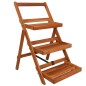 vidaXL Blumenständer 3 Stufen 50 x 63 x 80 cm Massivholz Akazie vidaXL Blumenständer 3 Stufen 50 x 63 x 80 cm Massivholz Akazie