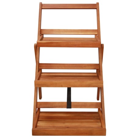 vidaXL Blumenständer 3 Stufen 50 x 63 x 80 cm Massivholz Akazie