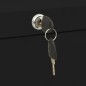 vidaXL Aktenschrank Schwarz 90x46x72,5 cm Stahl vidaXL Aktenschrank Schwarz 90x46x72,5 cm Stahl