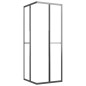 vidaXL Duschkabine Matt ESG 70x70x180 cm Schwarz vidaXL Duschkabine Matt ESG 70x70x180 cm Schwarz